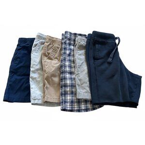 Boys Shorts Bundle of 6 Blue/Beige Size M